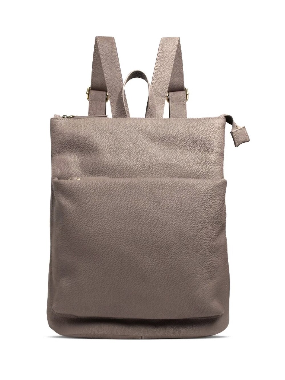 New! ANDAR Addison Mini Pebbled Leather Backpack 'Latte Togo'